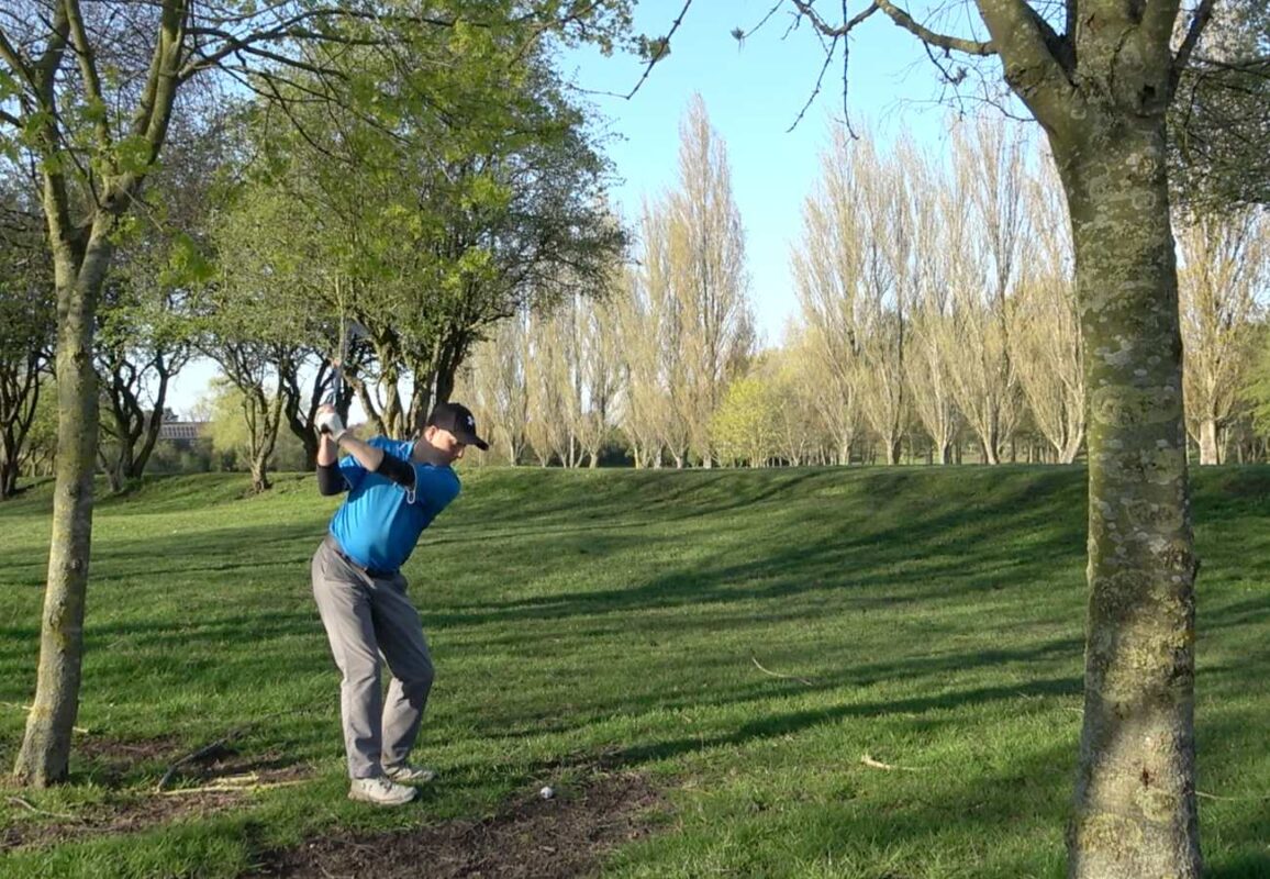 carl in the trees at heworth golf club york 