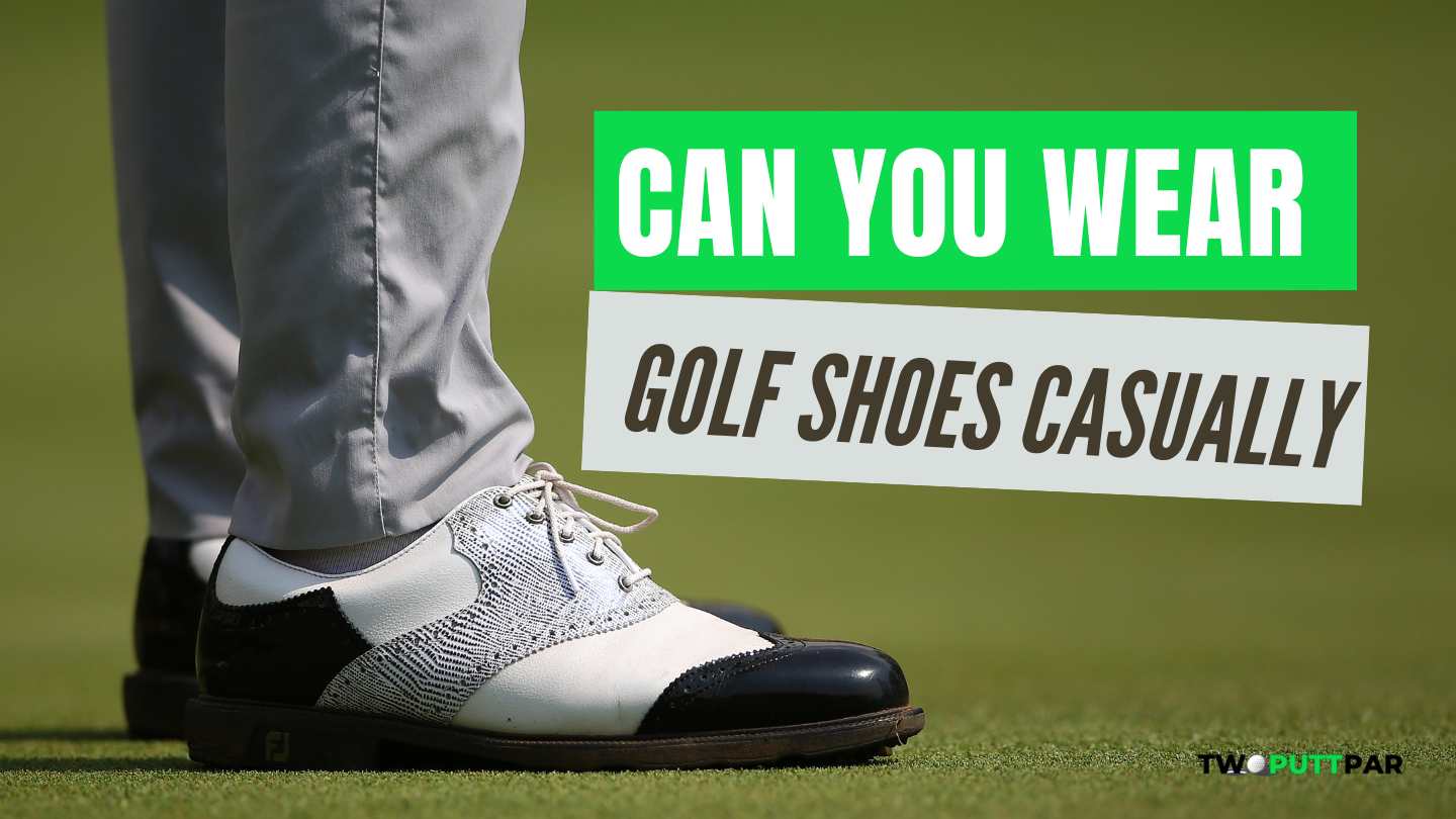 golf shoes on golf court